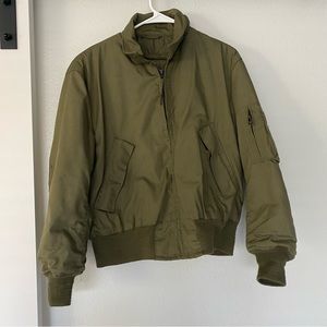 Olive Bomber Jacket